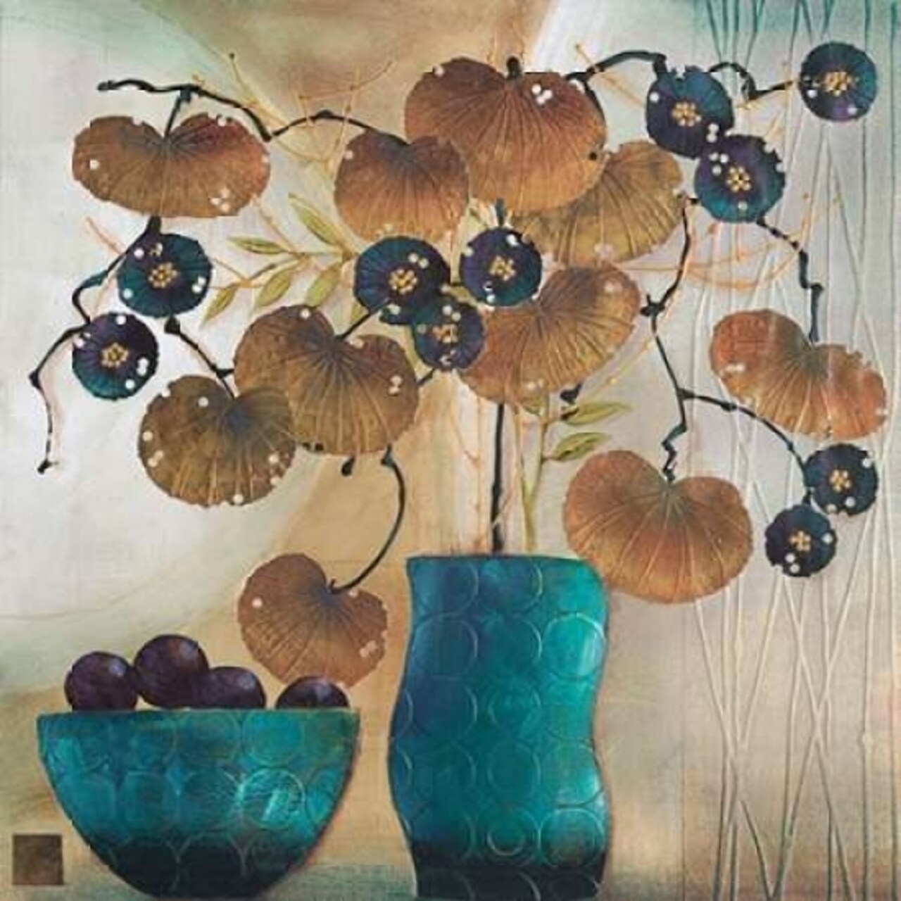 Raku Bowl and Vase Poster Print by Margaret Hughlock - Item # VARPDXH629D